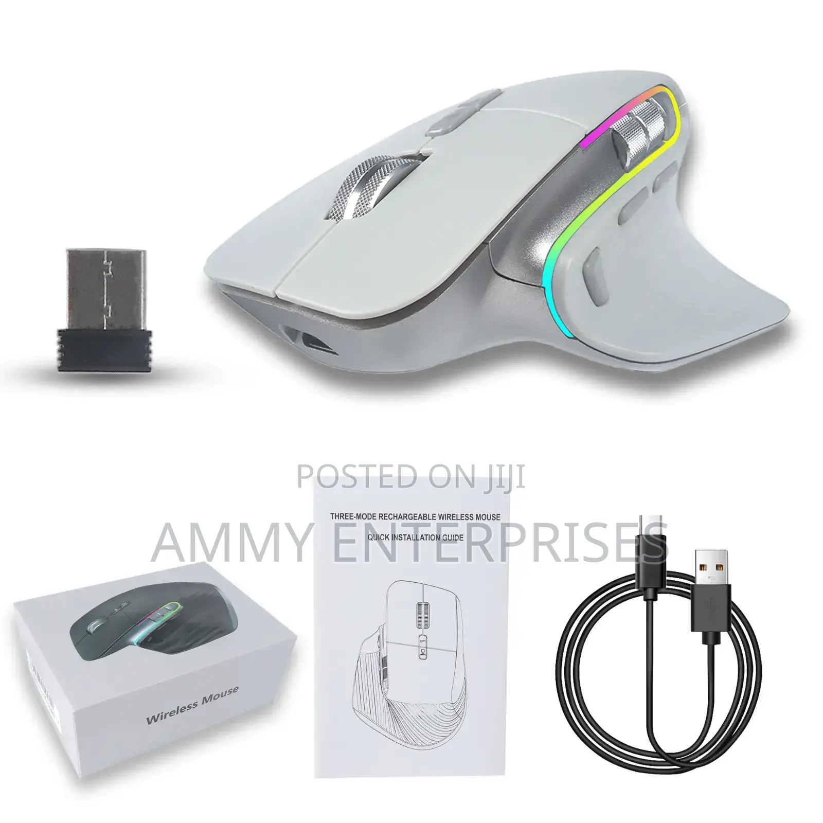 Wireless Gaming Bluetooth Mouse Or Laptops And Desktops
