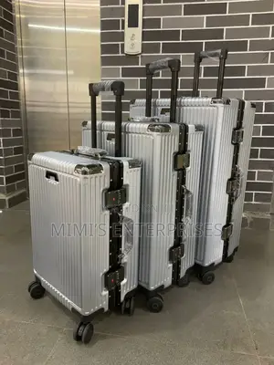 Our Premium Aluminum Luggage Set Looking Pretty