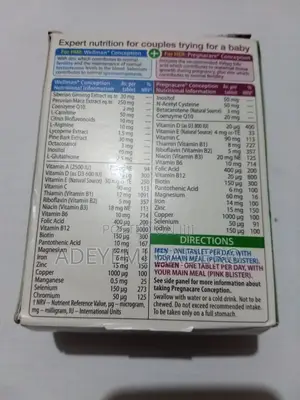 Pregnacare - His Her Conception - 60 Tablets Dual Pack