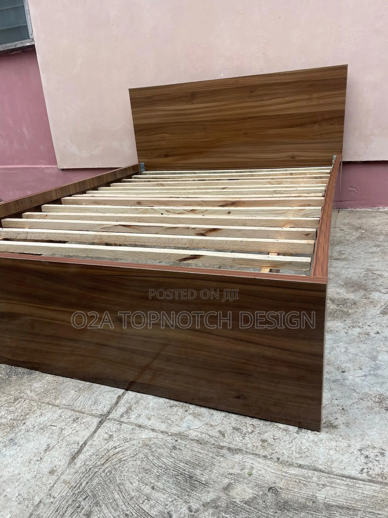 4.5 by 6 Black MDF Bedframe