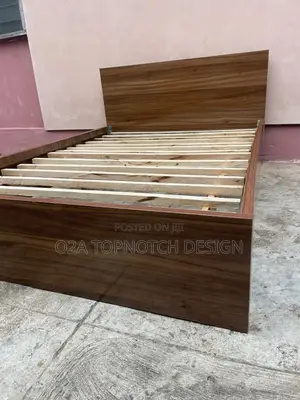 4.5 by 6 Black MDF Bedframe