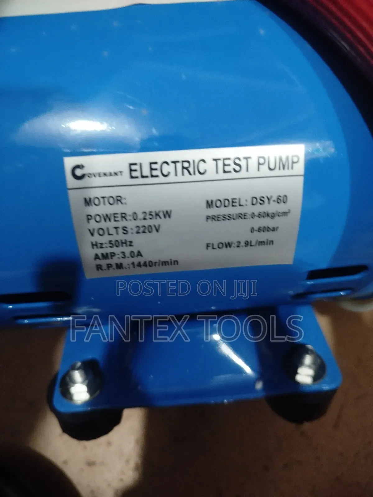 Electric Testing Pump.60 Bar.