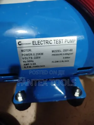 Electric Testing Pump.60 Bar.