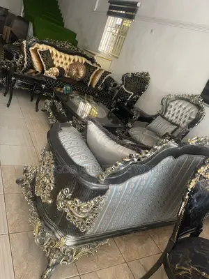 Set of High Quality Turkey Royal Fabric Sofa Chair