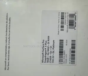New Microsoft Surface Pro 11th Edition, a Copilot+ PC 16GB SSD 1T