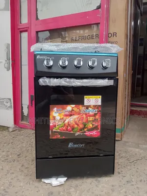 Boscon  Automatic 4 Burner Gas Cooker With Gas Oven  > 2 Yrs