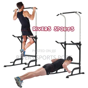 Photo - Kingkang Pull Up Rack Power Tower Pull-Up Dip Station