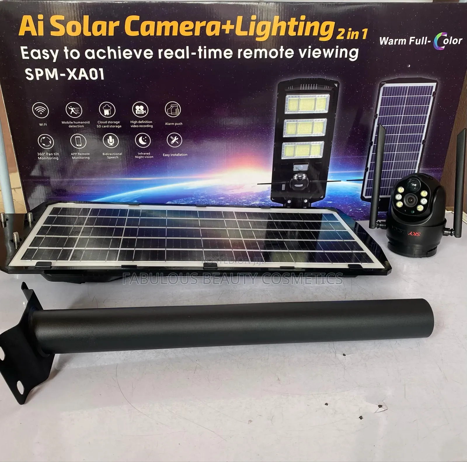 Solar Street Light With Single Lens 4g Solar Camera(V380app)
