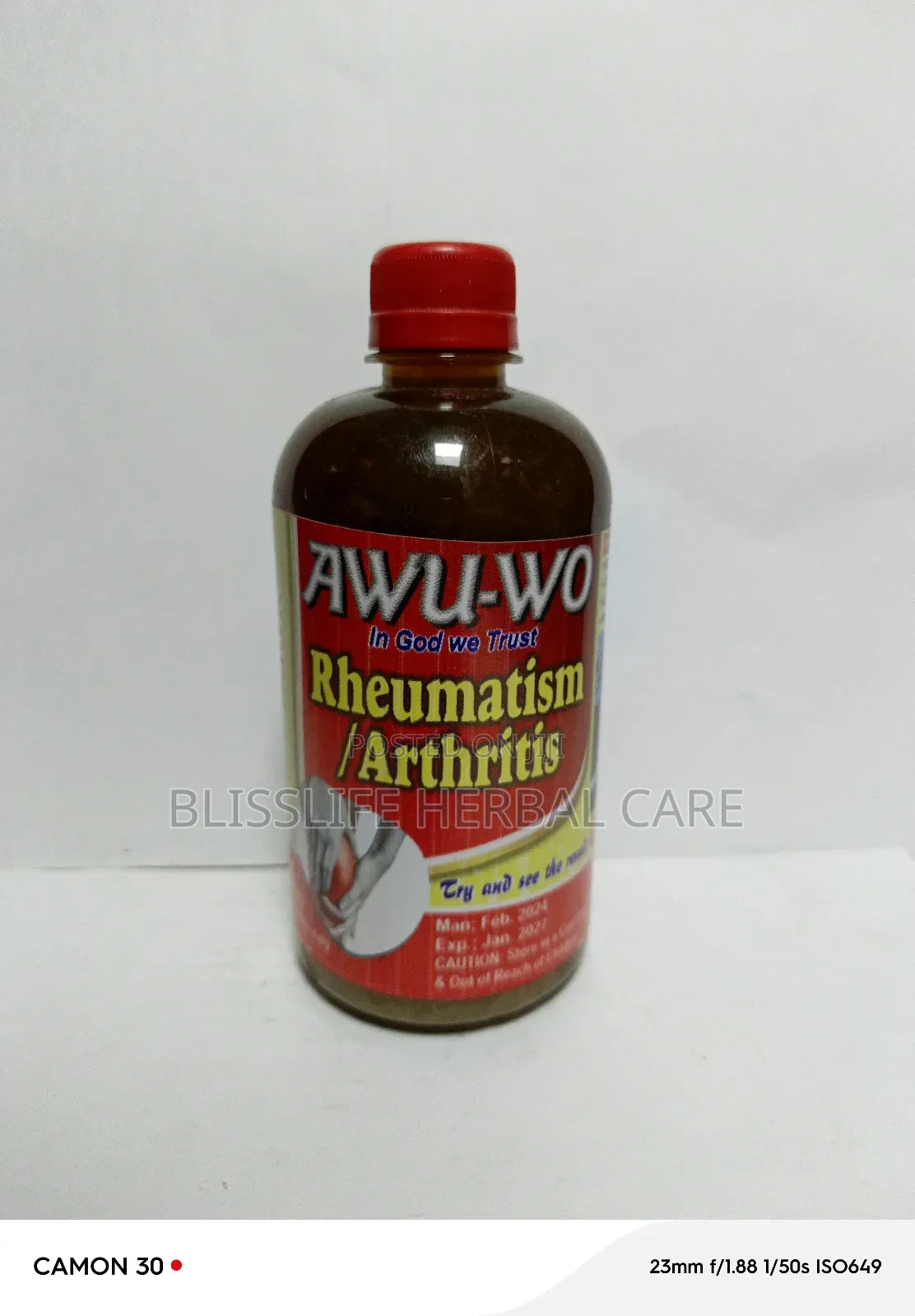 Rheumatism Arthritis Ghanacin Herbal Liquid