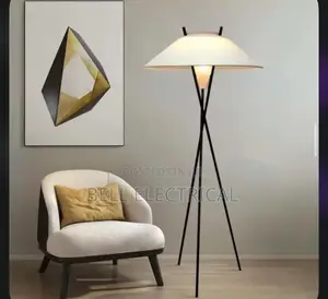 Italian Designer Triangle Floor Lamp Wabi Sabi
