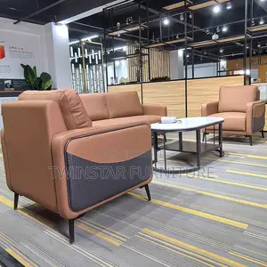 New Modern Luxury Leather 5 Seaters Sofa Chair