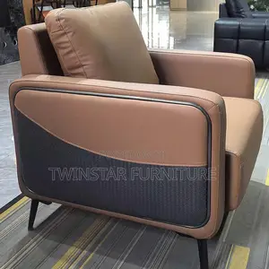 New Modern Luxury Leather 5 Seaters Sofa Chair