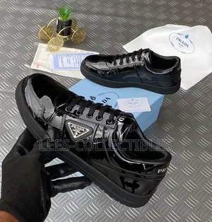 Photo - New Prada Shinny Leather Unisex Sneakers