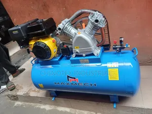 Maxmech Air Compressor 200l Petrol Engine