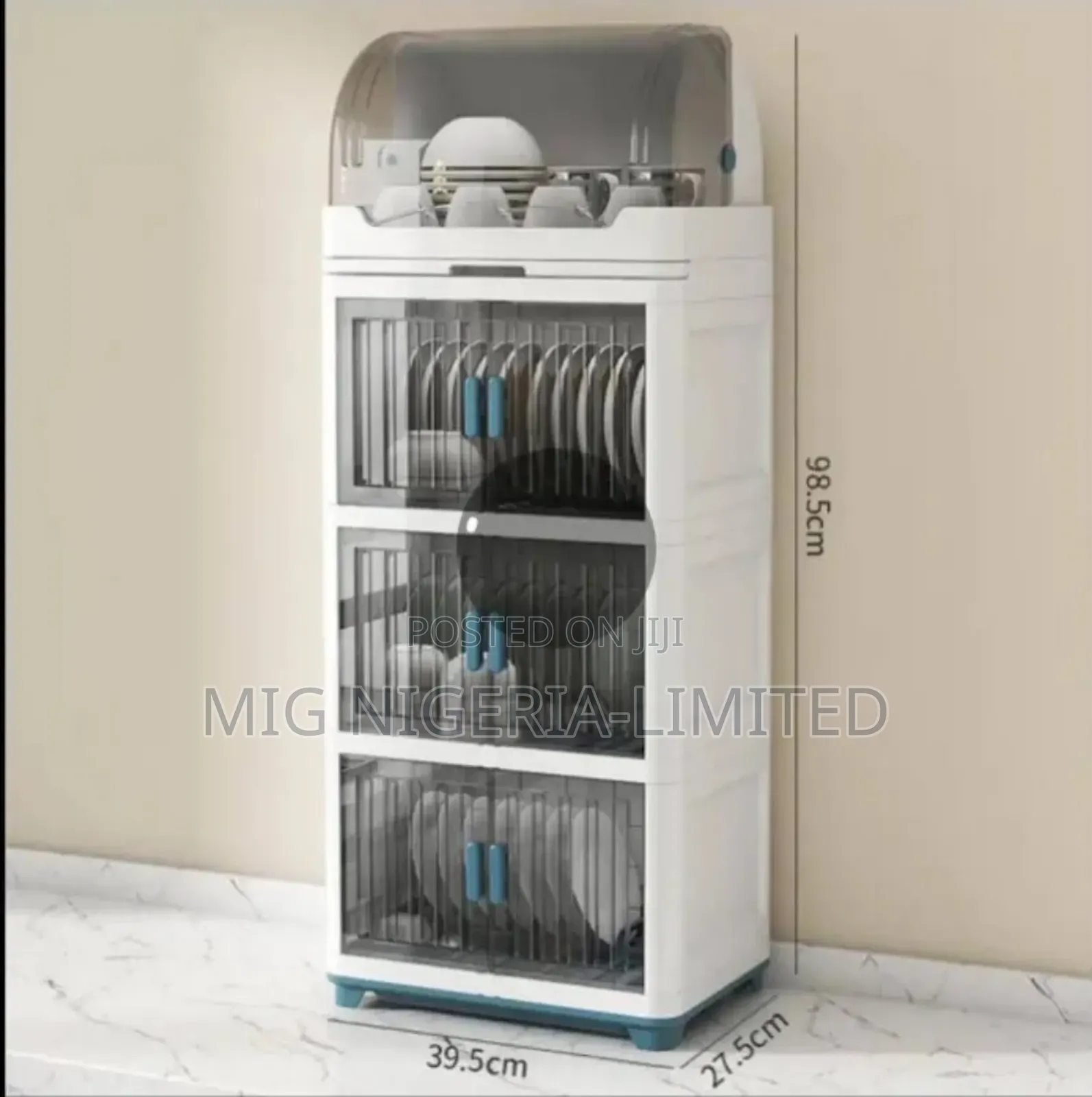 4-Tier Dish Drying Rack With Quick Drainage and Dustproof