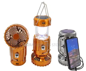 6in1 Portable Collapsible Rechargeable Camping Lamp W/ Fan