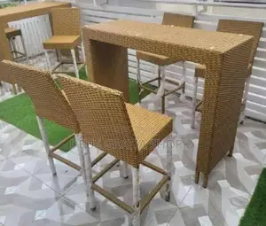 Rattan Chair and High Table for Bars and Restaurants
