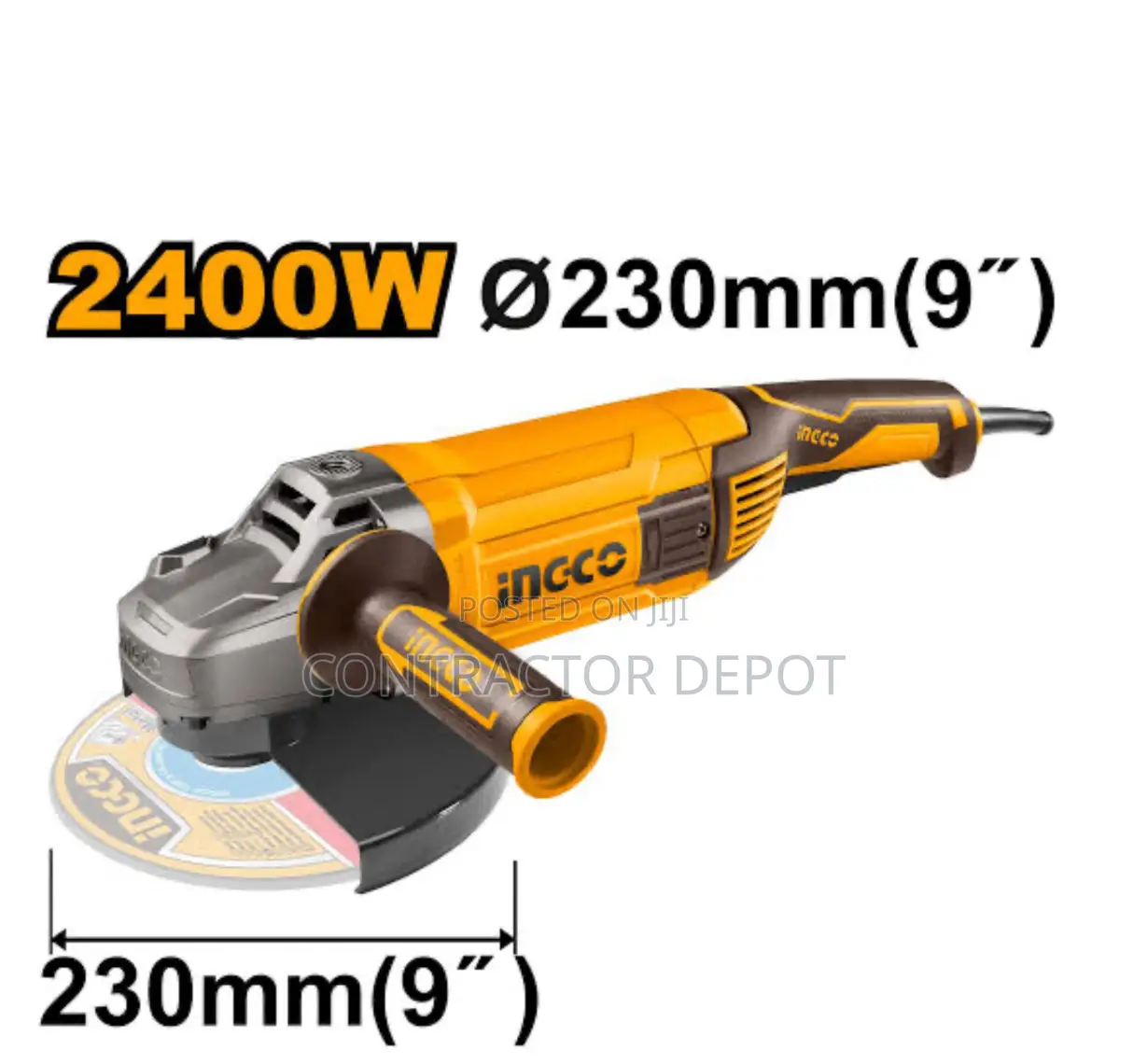 Ingco Precision Angle Grinder 230mm 2400w