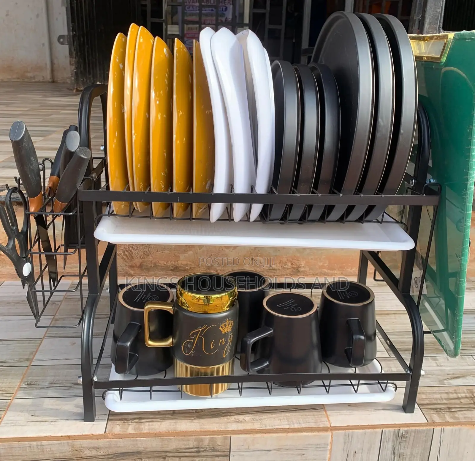 2 Layer Anti Rust Plate Rack