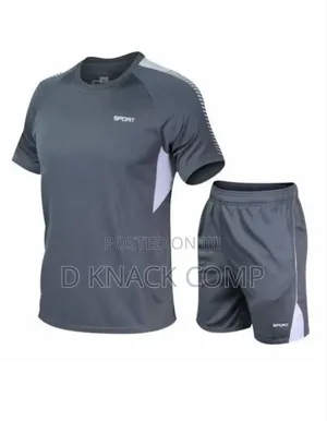 Photo - Gym Sportswear Quick Dry Jersey Set - Gray