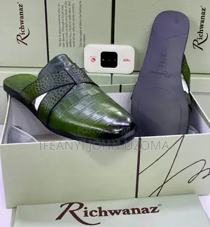 Flat Sole Leather Italian Half Shoe