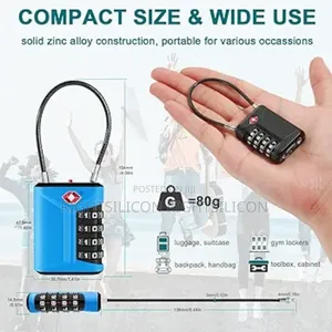 1×Usa Zhege Tsa Lock, Suitcase Locks Combination, White Code