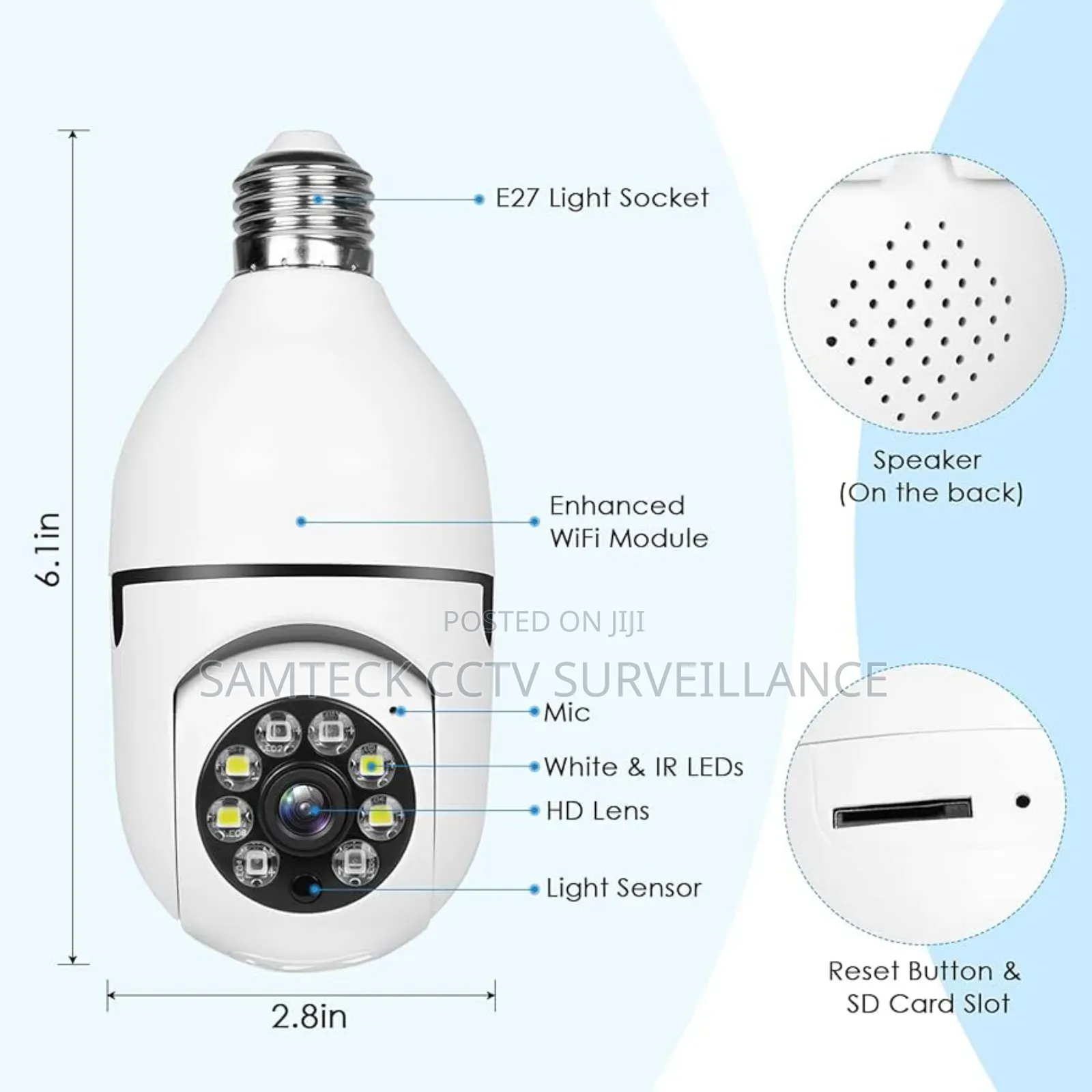 Wifi Light Bulb Camera