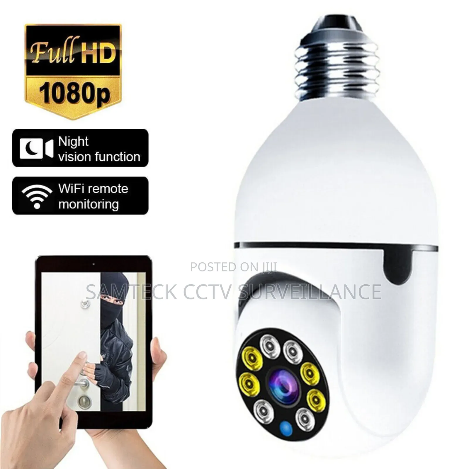 Wifi PTZ Bulb Camera