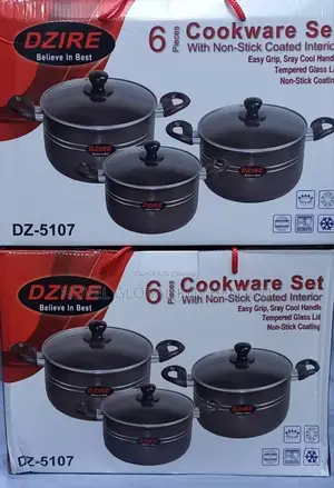 6 Pieces Diamond Series Cast Aluminium Cookware Set