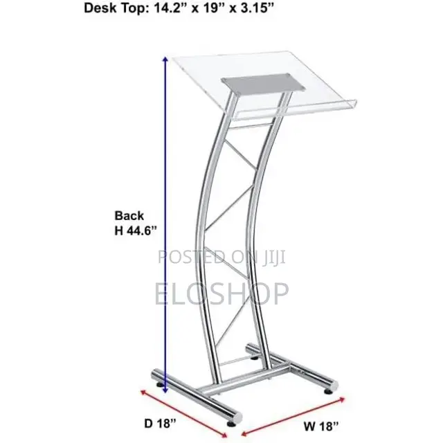 Dual Pole Acrylic Church Pulpit
