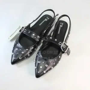 Photo - Women's Studded Slingback Blach Half Shoe (Size 38-41)