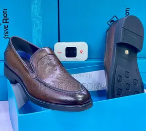Quality Leather Brown and Black Leather Shoe