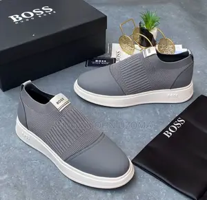Hugo Boss Ash Color Sneakers Shoe