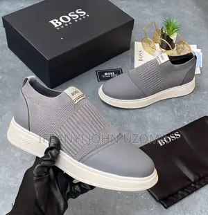 Hugo Boss Ash Color Sneakers Shoe