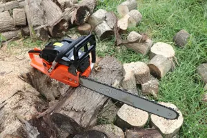Chain Saw Machine With Long Bar and Chain