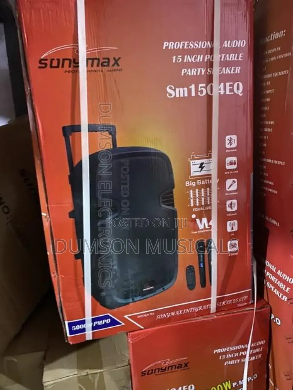 Sonymax Public Address System 15inche Big Battery 