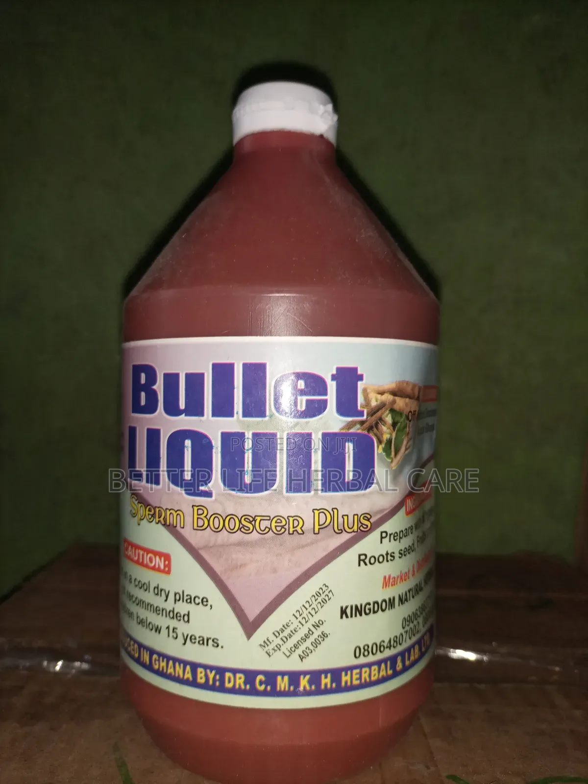 Bullet Liquid Sperm Booster