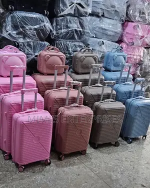 No Boring Travel Luggage Set Rubber