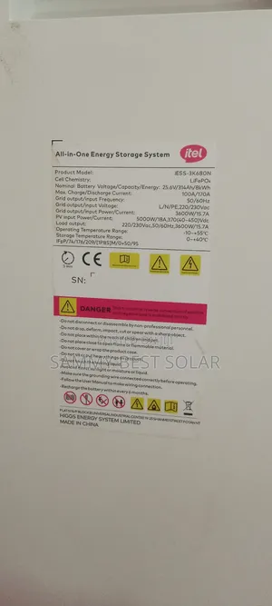 3.6kva<8kwh Battery "All in-One Energy Strong System Is Avai