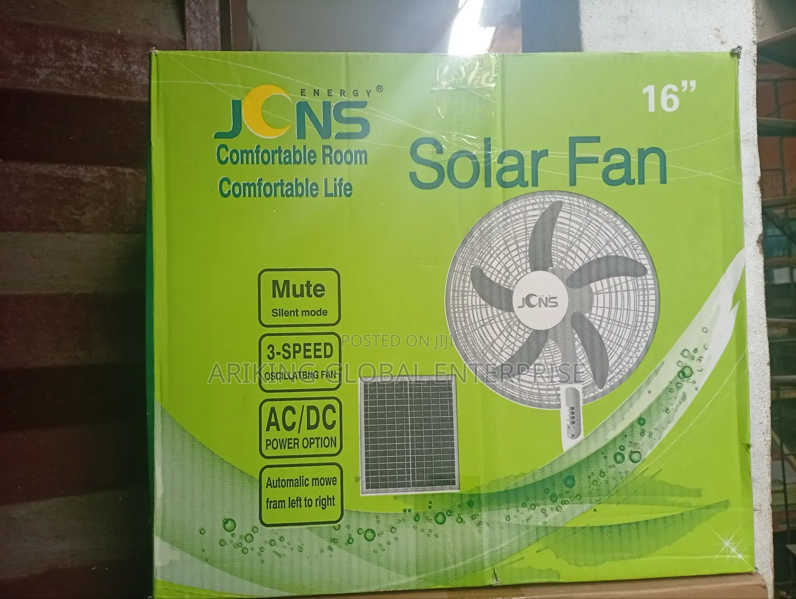 Ac/Dc JCNS Rechargeable Fan.