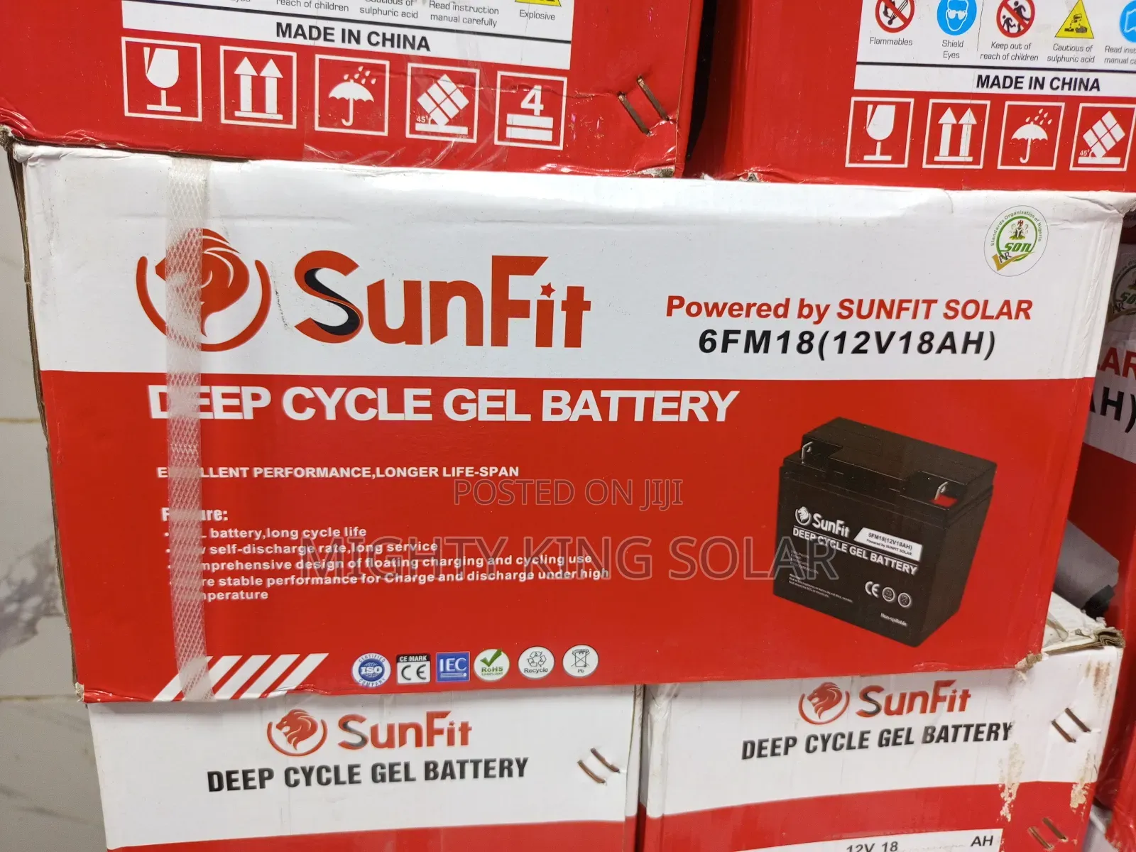 This Is Sunfit 18ah Gel Battery