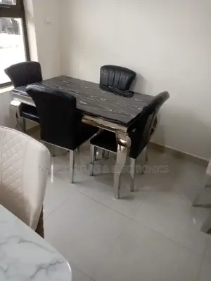 Animal Leg Marble Dining Table With 6