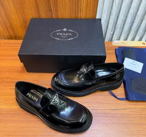 Prada Brushed Leather Wetlooks Loafers Farfetch Id: