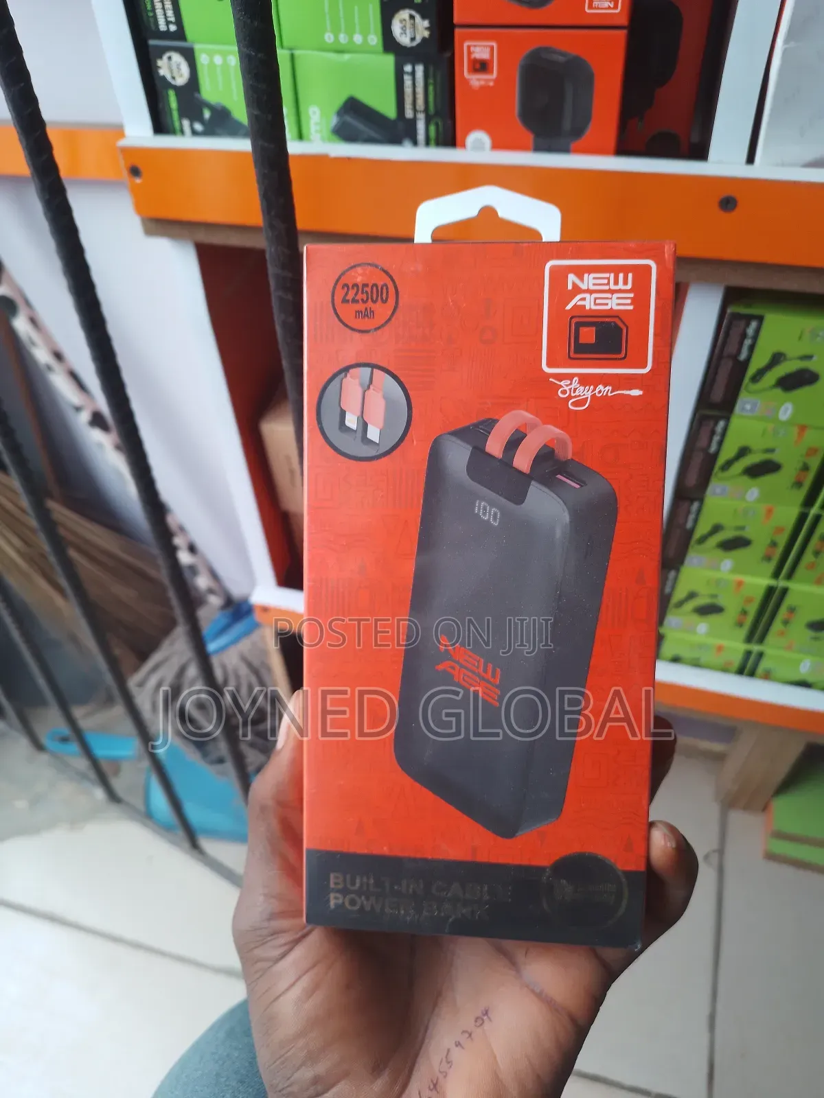 Newage 22500mah Powerbank With Fast Inbuilt Cable