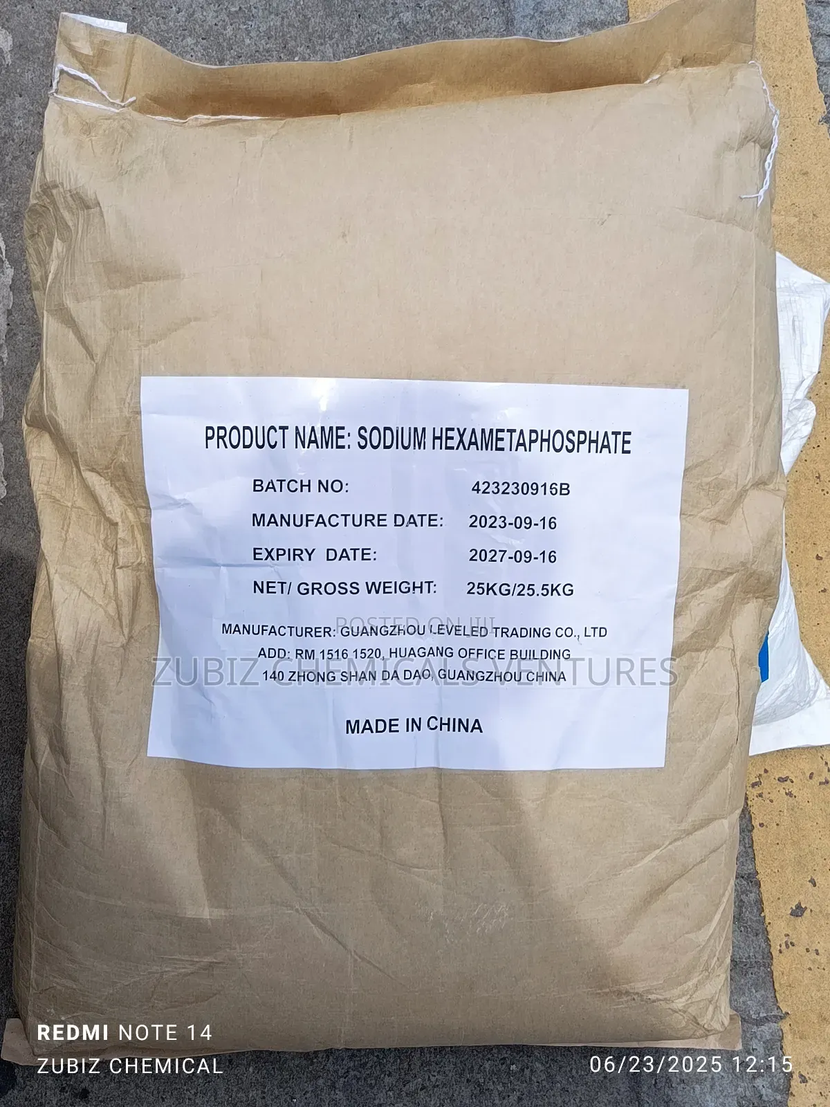 Sodium Hexametaphosphate