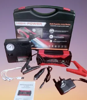 Jump Starter for Vehicle With Tyre Pump Compressor 12v