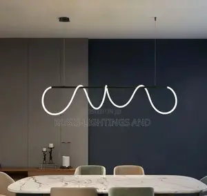 Modern Led Dining Light in Black