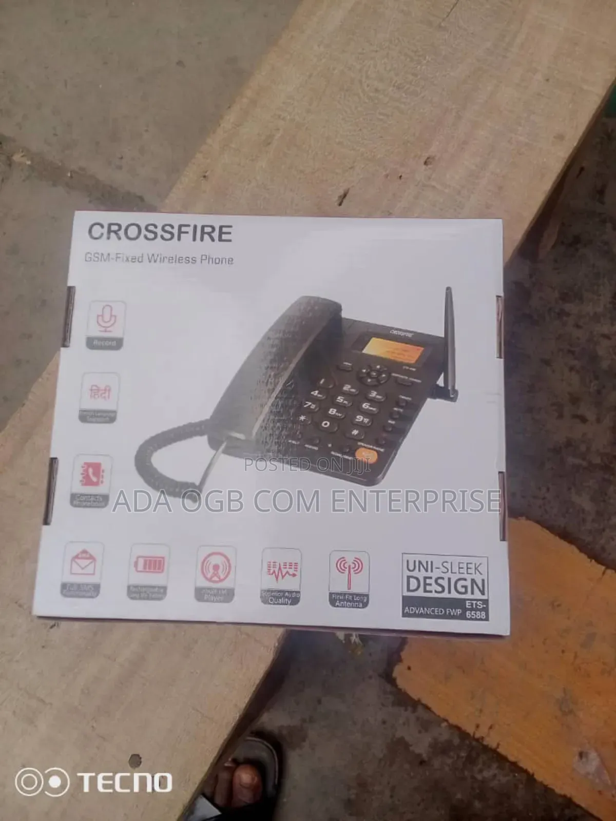 Crossfire Table Phone With Memory Card