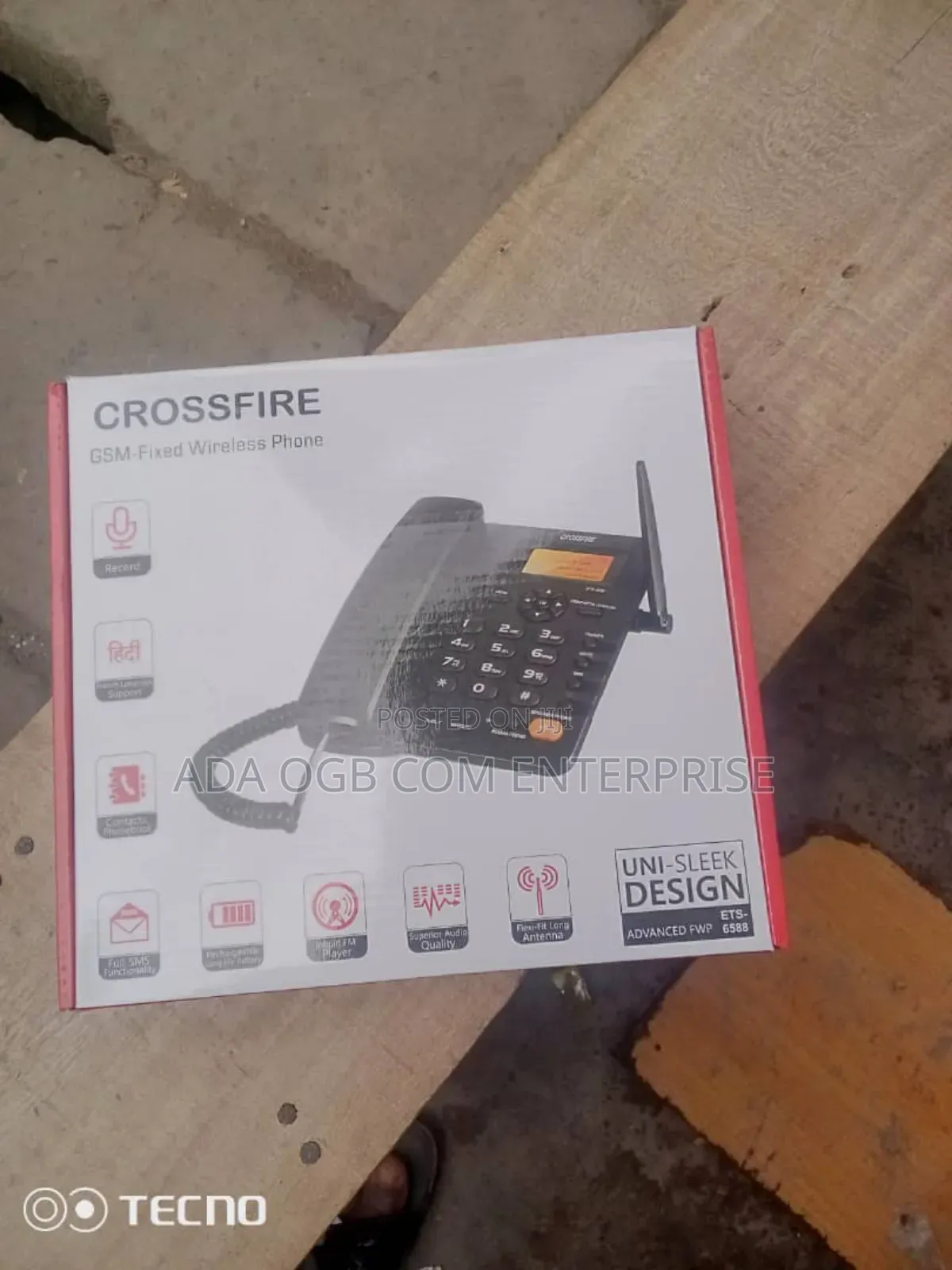Crossfire Table Phone With Memory Card