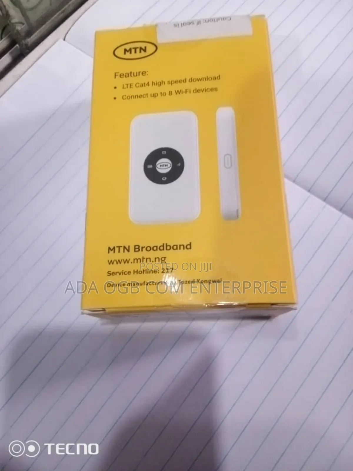 MTN Cat 4 Universal Mifi. 30gig Data